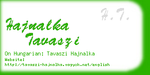 hajnalka tavaszi business card